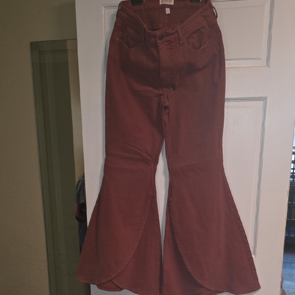 Shyanne Denim - Shyanne Rust Flare & Wide Leg Jeans